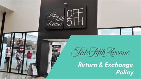 saks return and exchange policy